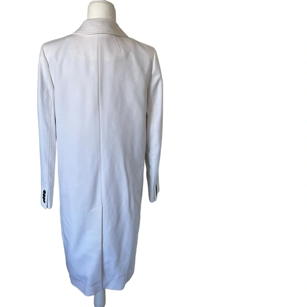 J.Crew Double-Breasted Topcoat in Italian Wool-Cashmere in Ivory Size 12